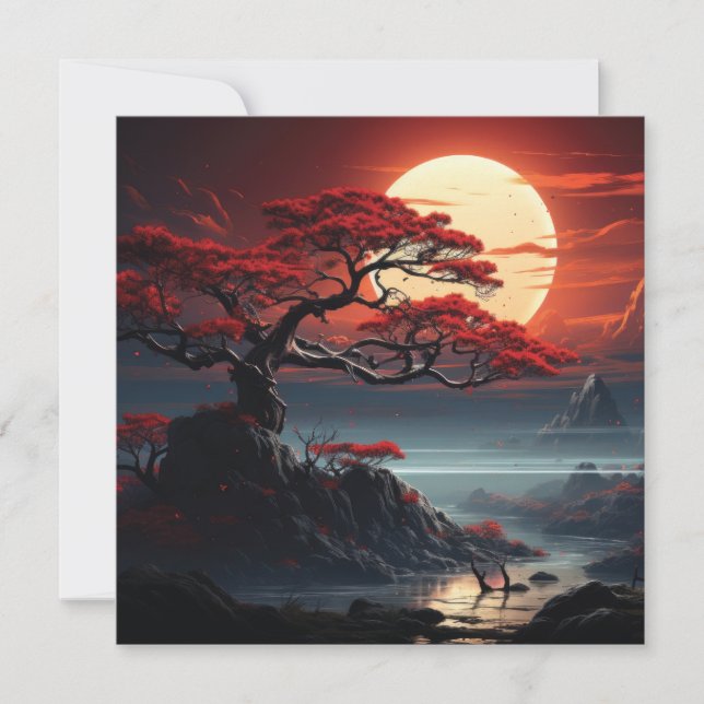 Bonsai Tree  Invitation (Front)