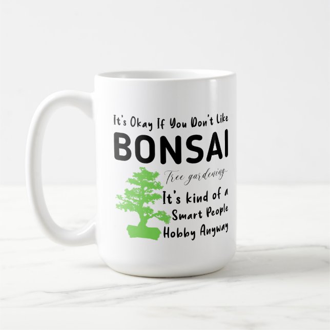 Bonsai tree Japanese art for Master gardener   Coffee Mug (Left)
