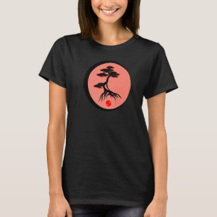 Bonsai Tree Japanese Calligraphy Zen Nature Mini G T-Shirt