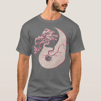 Bonsai Tree Japanese Tradition Yin Yang Zen Yoga T-Shirt