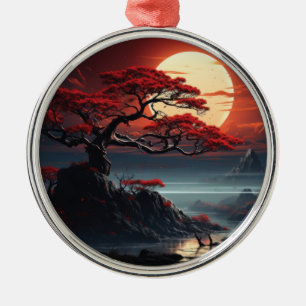 Bonsai Tree Metal Ornament