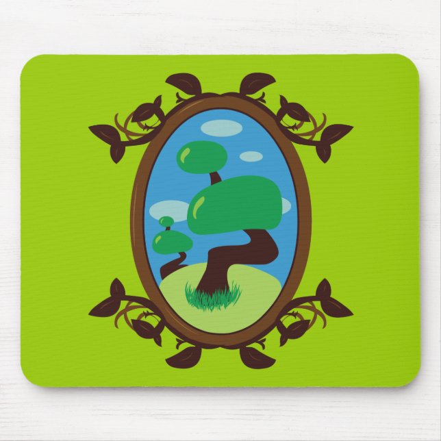 Bonsai Tree Mouse Pad (Front)