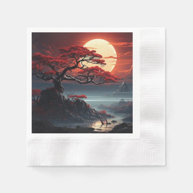 Bonsai Tree  Napkins (Front)