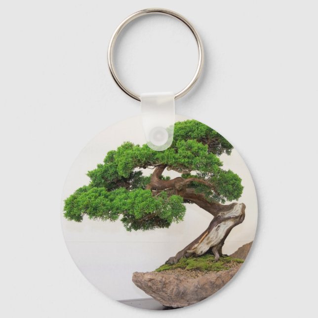 Bonsai tree- natural keychain (Front)