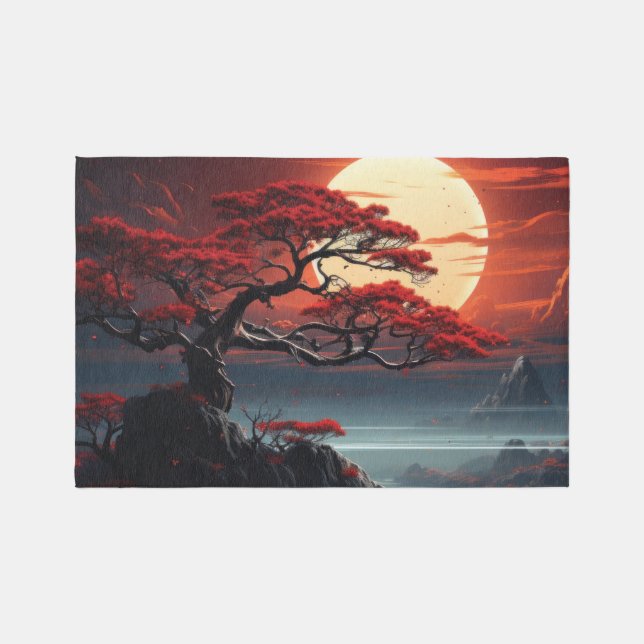 Bonsai Tree  Outdoor Rug (Front)
