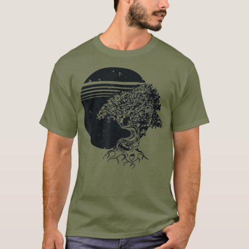 Bonsai Tree Peaceful Buddhist T_Shirt