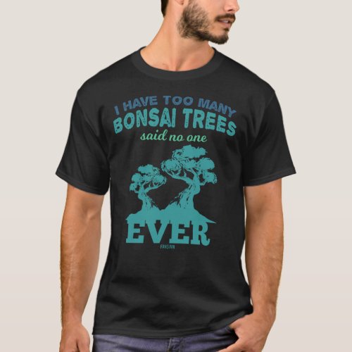 Bonsai Tree Penjing Japan Zen T_Shirt