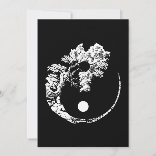 Bonsai Tree Print Zen Spirit Yin Yang Japanese