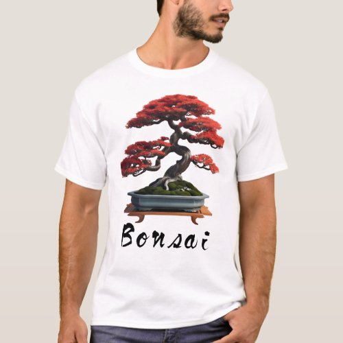Bonsai Tree _ Red T_Shirt