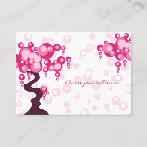Customizable Bonsai Tree Stylish Wedding Party Place Card Business Cards