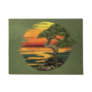 Bonsai Tree Sunset over sea Doormat