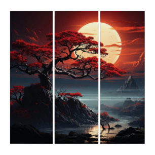 Bonsai Tree  Triptych