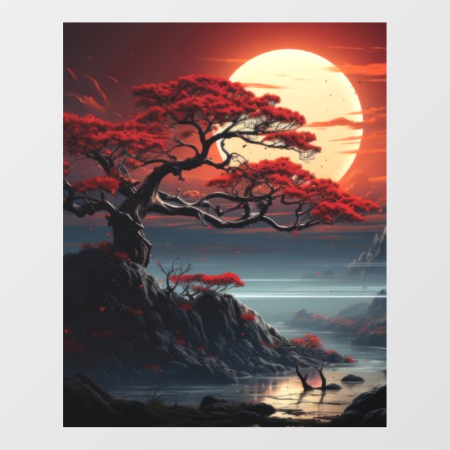 Bonsai Tree  Wall Decal (Front)