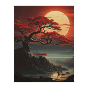 Bonsai Tree Wood Wall Art