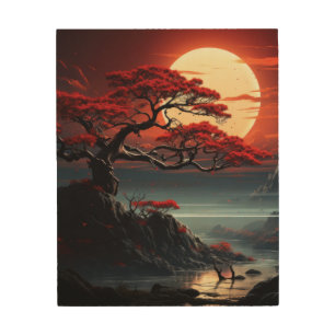 Bonsai Tree Wood Wall Art