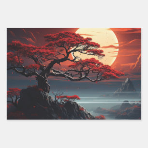 Bonsai Tree  Wrapping Paper Sheets