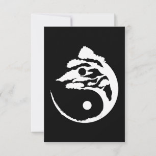 Bonsai Tree Yin-Yang Birthday Gift   All Men & Wom Thank You Card