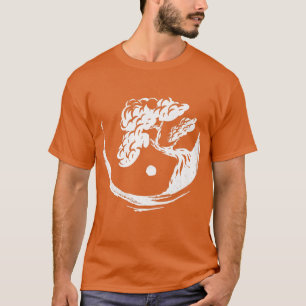 Bonsai Tree Yin Yang Japan Buddha Yoga Meditation  T-Shirt