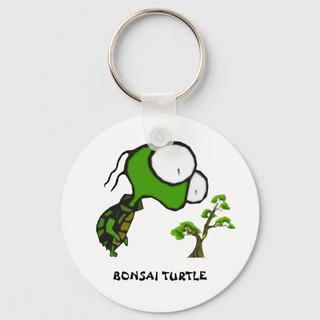 Bonsai Turtle Keychain (Front)