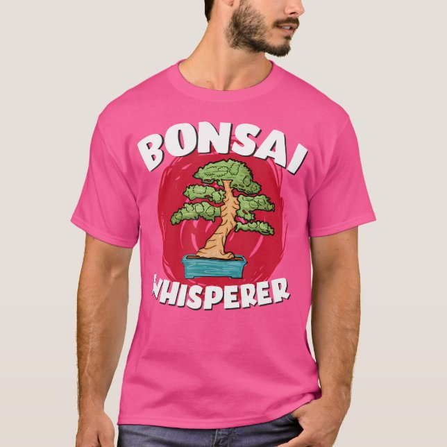 Bonsai Whisperer Funny Japanese Gardening T-Shirt (Front)