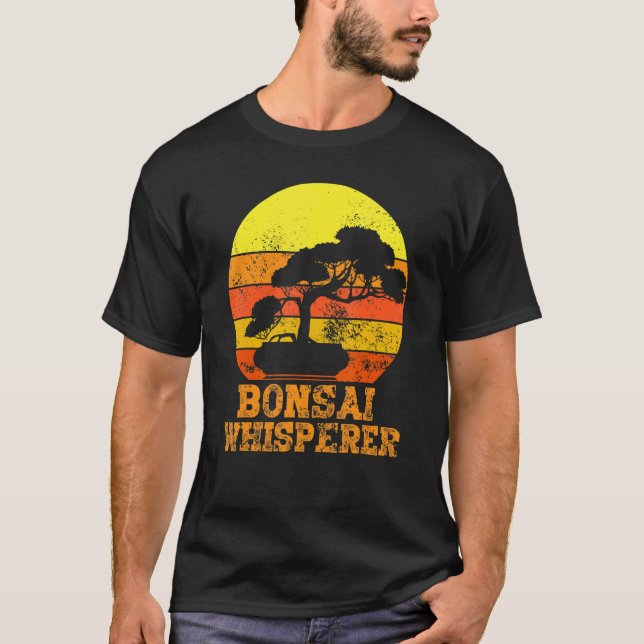 Bonsai Whisperer  Japanese Bonsai Tree T-Shirt (Front)