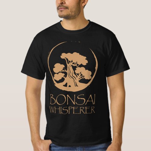 Bonsai Whisperer Meditation Yoga Japan Tree Garden T_Shirt