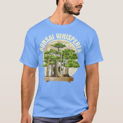 Bonsai Whisperer  Retro Gardener Nature Bonsai Tre T_Shirt