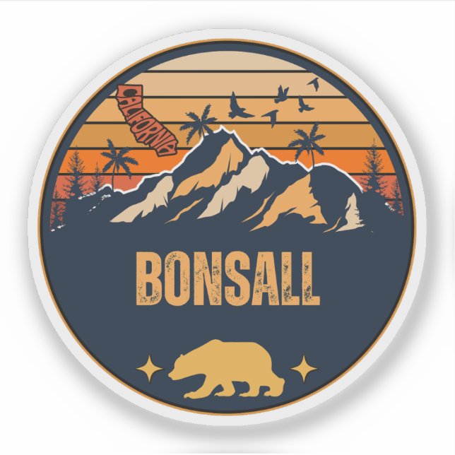 Bonsall, California Sticker (Front)
