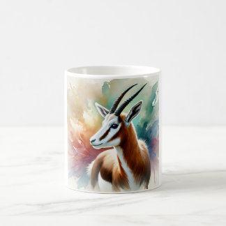 Bontebok in watercolor 220924AREF116 - Watercolor Coffee Mug