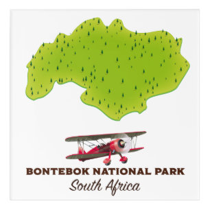 Bontebok National Park South Africa map Acrylic Print