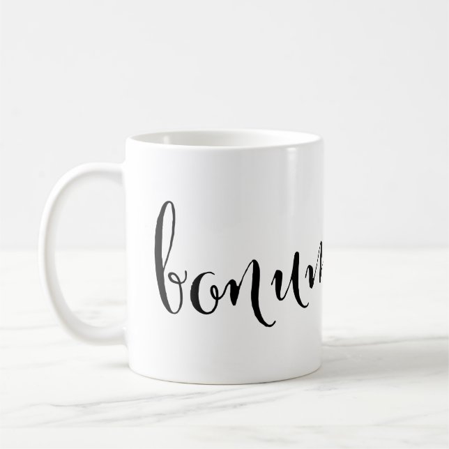 bonum mane Good Morning Latin Mug (Left)