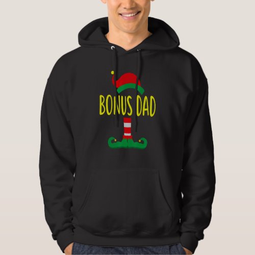 Bonus Dad ELF Matching Family  Christmas Pajama Ho Hoodie
