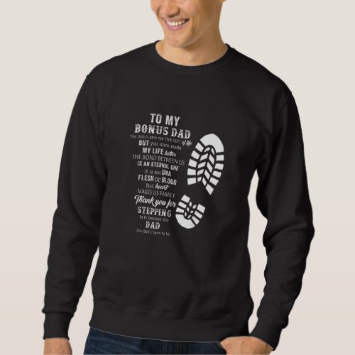 Bonus Dad Fathers Day From Stepdad For Daughter So Sweatshirt