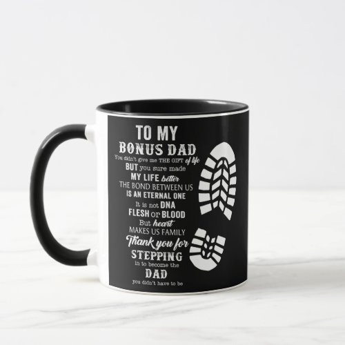 Bonus Dad Fathers Day Gift from Stepdad for Mug