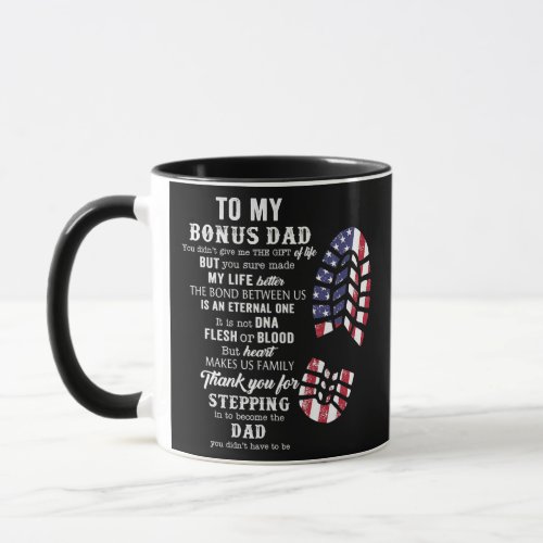 Bonus Dad Fathers Day Gift From Stepdad For Mug
