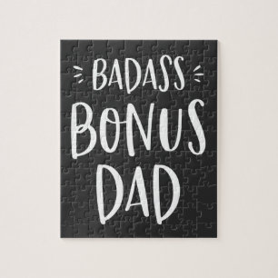 Bonus Dad Fun Stepdad Gift Father's Day Stepfather Jigsaw Puzzle