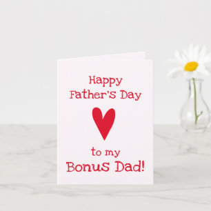Bonus Dad! Funny Father's Day Card