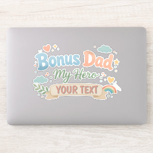 Bonus Dad My Hero Personalized Cute Aesthetic Sticker