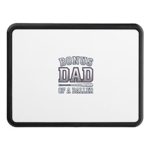 Bonus Dad of a Baller Vintage Sports Shirt Design_ Hitch Cover