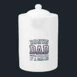 Bonus Dad of a Baller Vintage Sports Shirt Design_ Teapot<br><div class="desc">Bonus Dad of a Baller Vintage Sports Shirt Design_1</div>