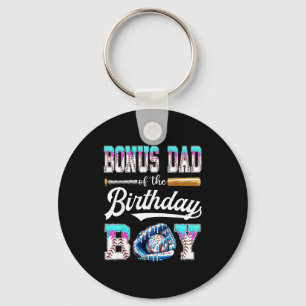 Bonus Dad Of The Birthday Boy Baseball Ice Cream D Keychain