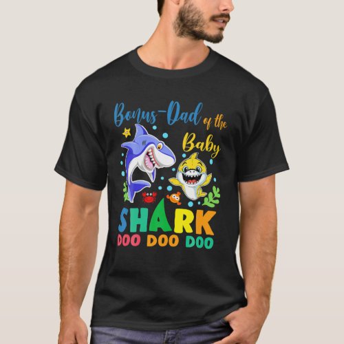 Bonus_Dad Of The Birthday Boy Shark Blue Yellow Do T_Shirt