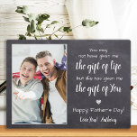 BONUS DAD Poem Personalized Photo Father's Day Plaque<br><div class="desc">Surprise your bonus dad or step dad this fathers day with a personalized photo plaque. "You may not have given me the git of life, but life gave me the gift of You ." Personalize this bonus dad plaque with favorite photo, message and name.. Visit our collection for the best...</div>