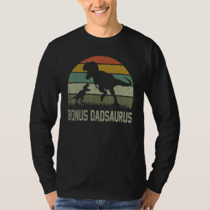 Bonus Dad Saurus T Rex Dinosaur DaddySaurus Family T-Shirt