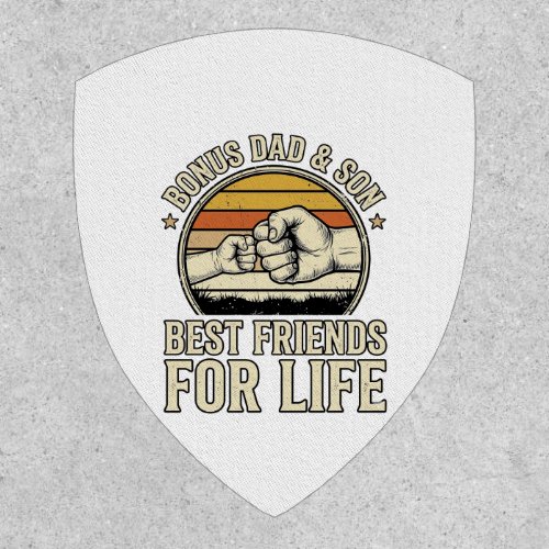 Bonus Dad & Son Best Friends Vintage Shirt Design_ Patch