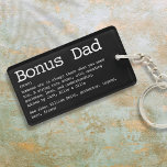 Bonus Dad Stepdad Definition Modern Keychain<br><div class="desc">Personalize for your special bonus dad,  stepfather,  or stepdad to create a unique gift for Father's day,  birthdays,  Christmas,  or any day you want to show how much he means to you. A perfect way to show him how amazing he is every day. Designed by Thisisnotme©</div>