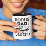 Bonus Dad, The Man, The Myth, The Legend Photo Mug<br><div class="desc">Create a fabulous custom gift for a beloved stepfather or father figure this Father's Day with this cool custom photo coffee mug. Unique design for dads who stepped up! Design features the text "Bonus Dad, The Man, The Myth, The Legend", and name/s. Customize your favorite picture to make it extra...</div>