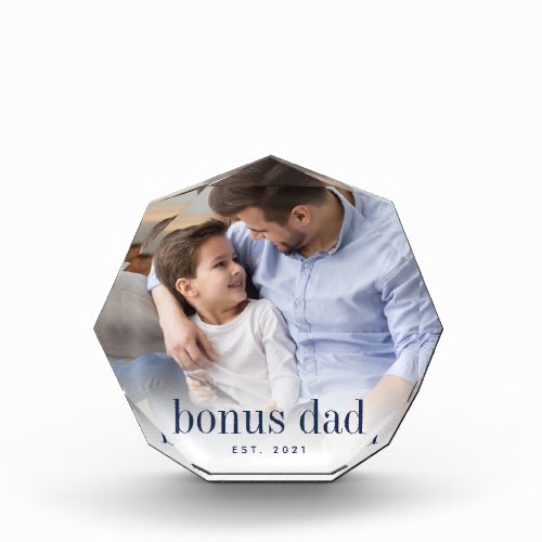 Bonus Dad Year Established Photo Block