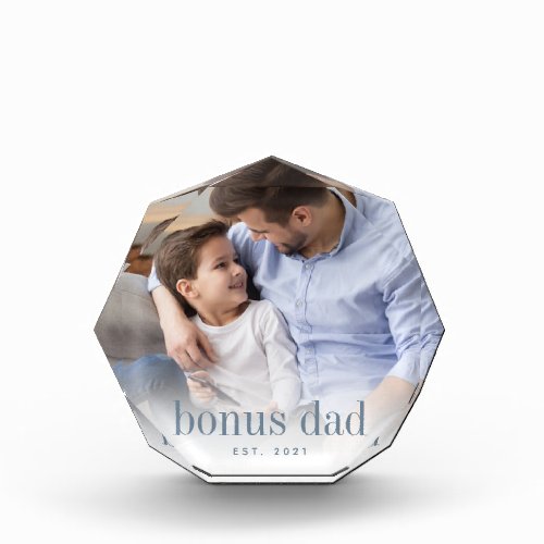 Bonus Dad Year Established Photo Block