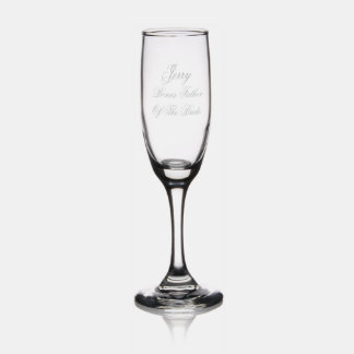 Bonus Father of the Bride Personalised Champagne Flute